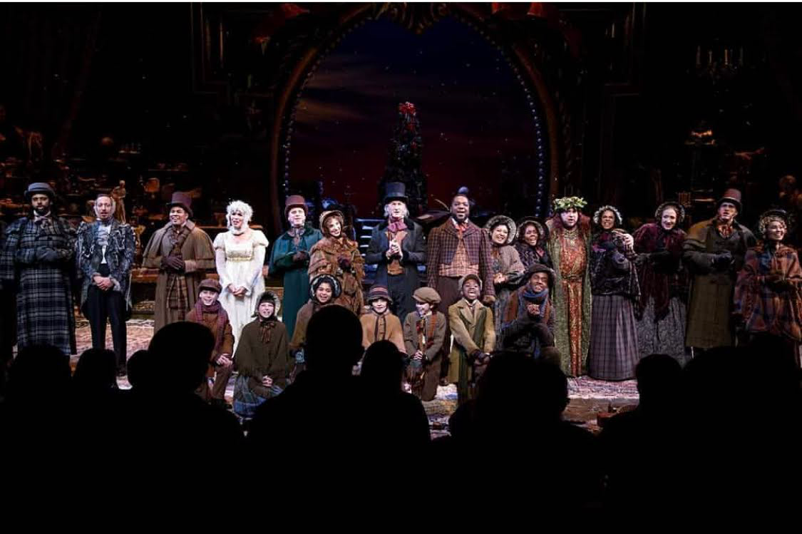 Bella and the cast of A Christmas Carol